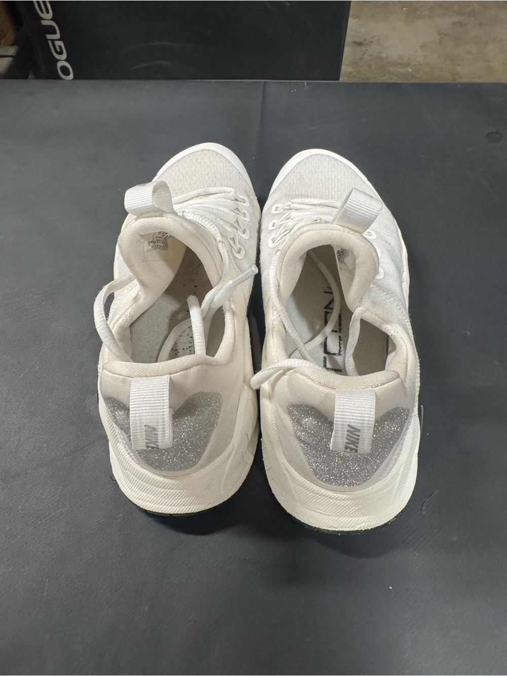 Nike Metcon Cream and White Lightweight Knit Sneakers - Picture 3 of 4